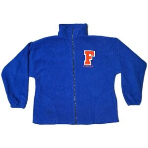 Vintage Florida Gators NCAA Fleece Jacket Full‎ Zip Pullover Mens XL Blue
(R)